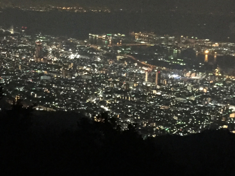 摩耶山山頂からの夜景